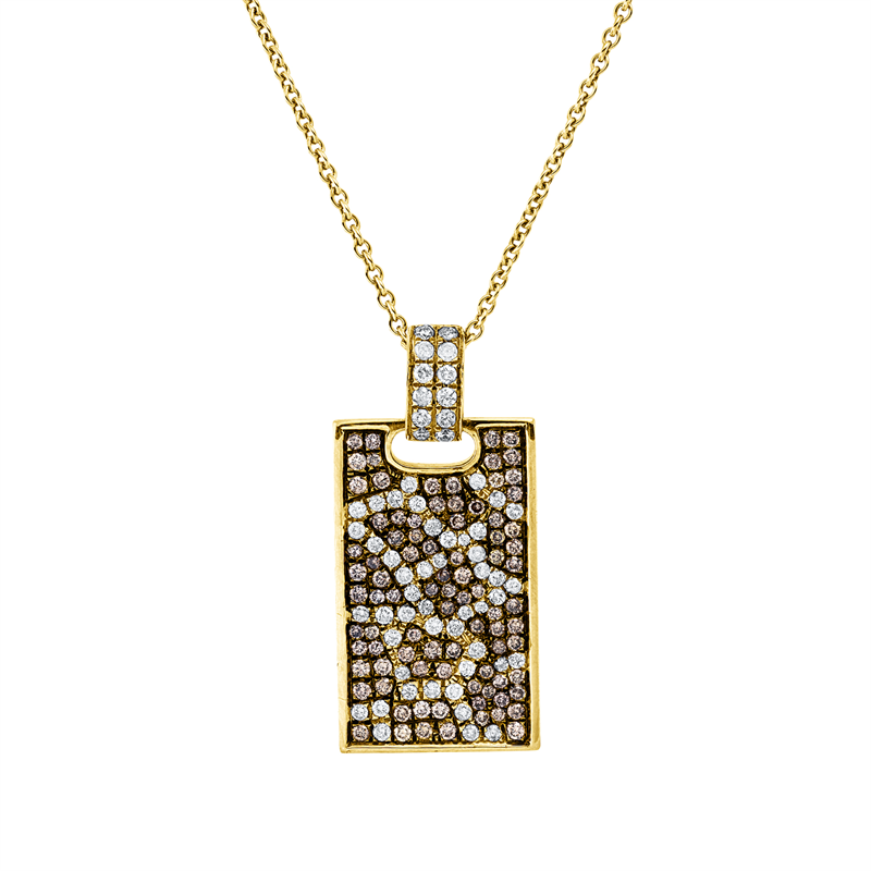 Farbiger Diamant Anhänger