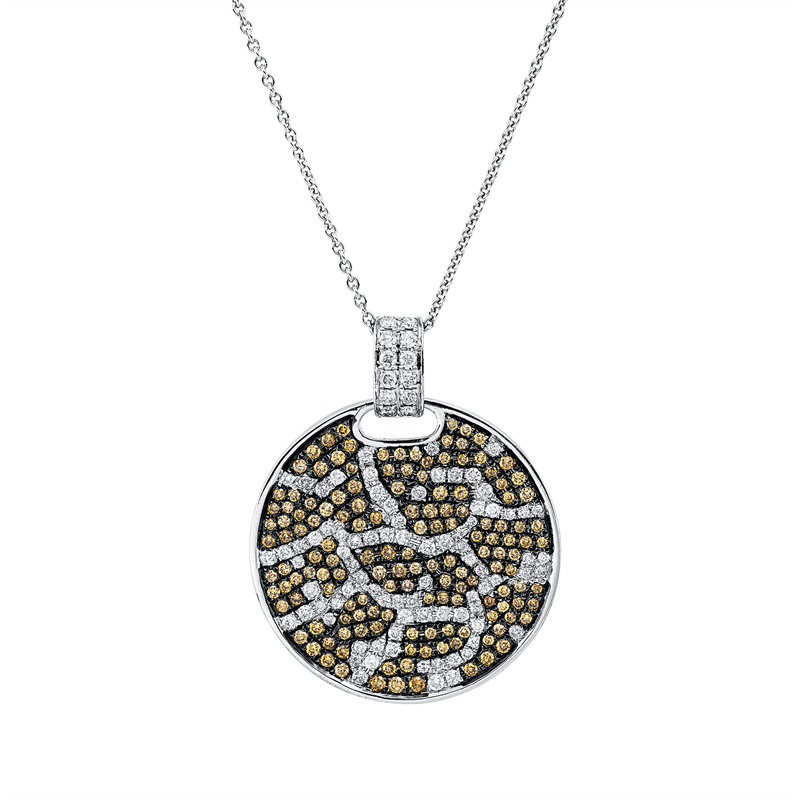 Farbiger Diamant Anhänger