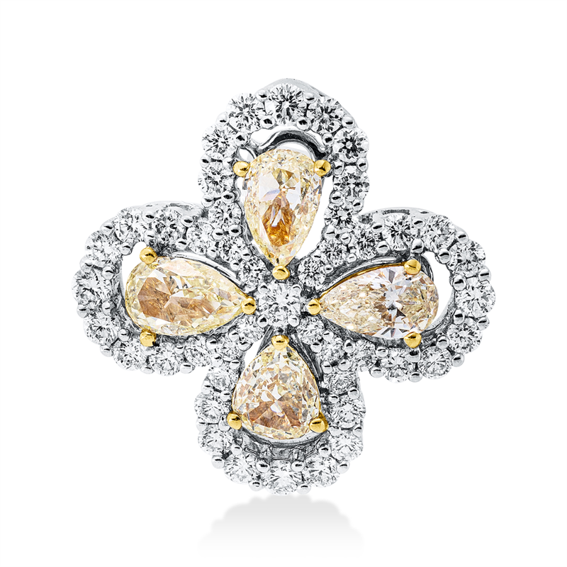 Farbiger Diamant Anhänger