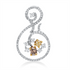 Farbiger Diamant Anhänger
