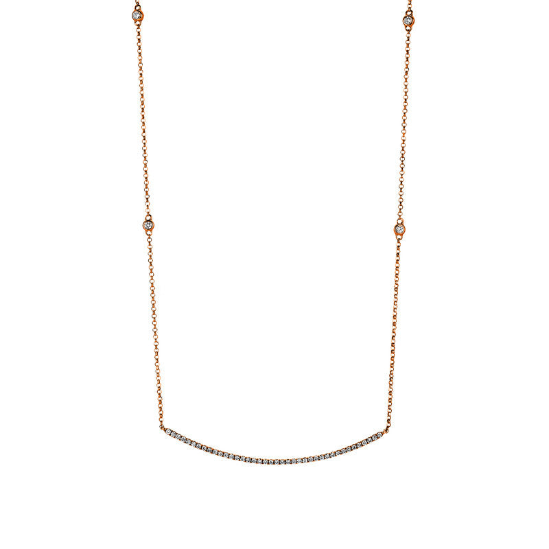 Mehrfachsteinbesatz Collier