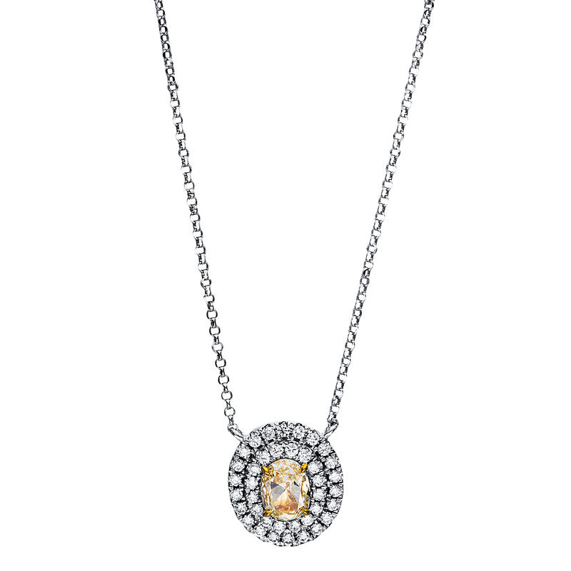 Farbiger Diamant Collier