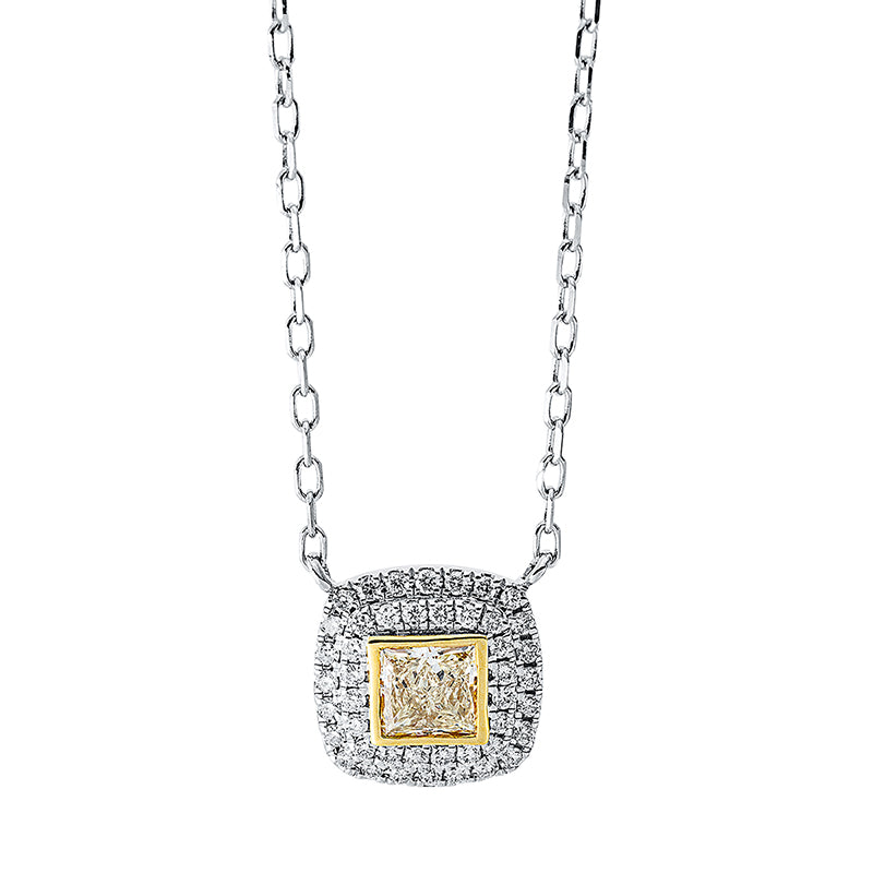 Farbiger Diamant Collier