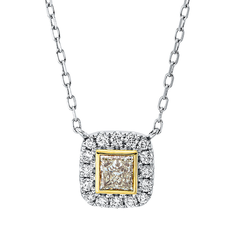 Farbiger Diamant Collier