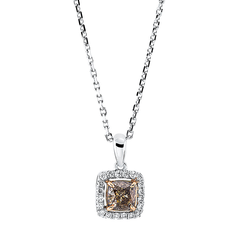 Farbiger Diamant Collier