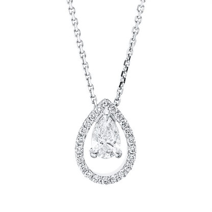 Solitaire mit Besatz Collier