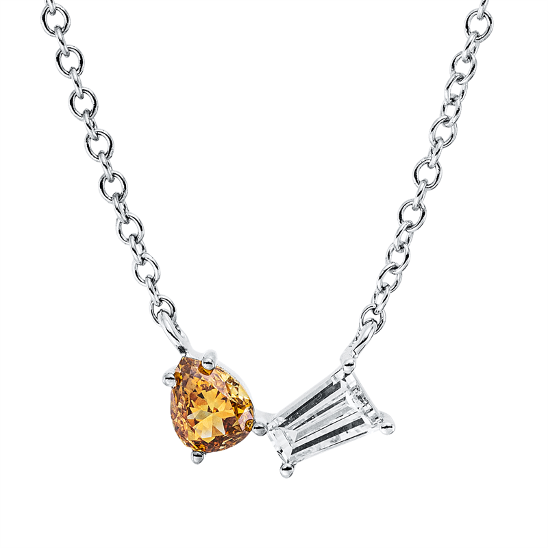 Farbiger Diamant Collier