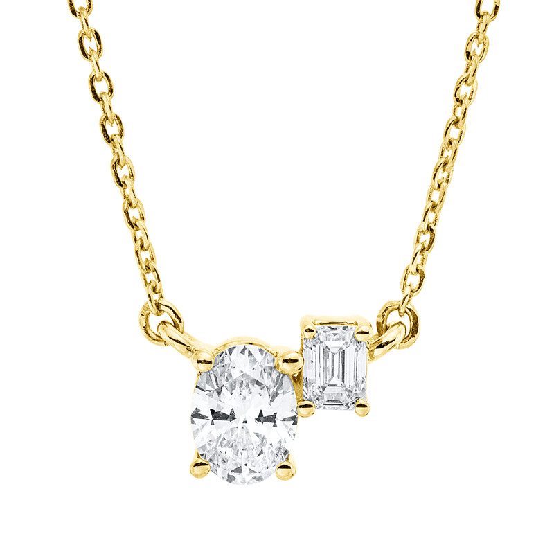 Mehrfachsteinbesatz Collier