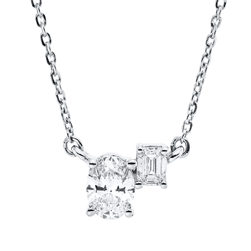 Mehrfachsteinbesatz Collier