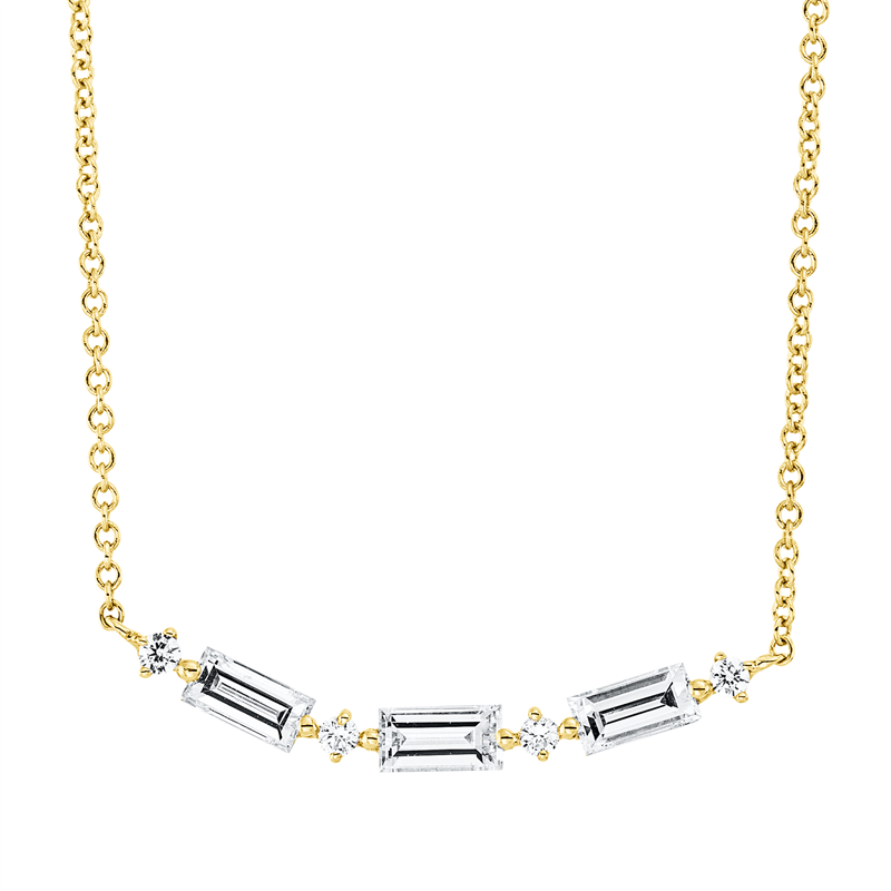 Mehrfachsteinbesatz Collier