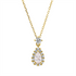 Solitaire mit Besatz Collier