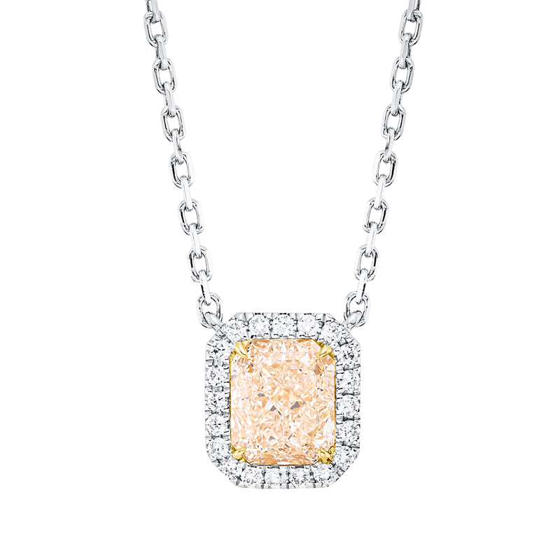 Farbiger Diamant Collier