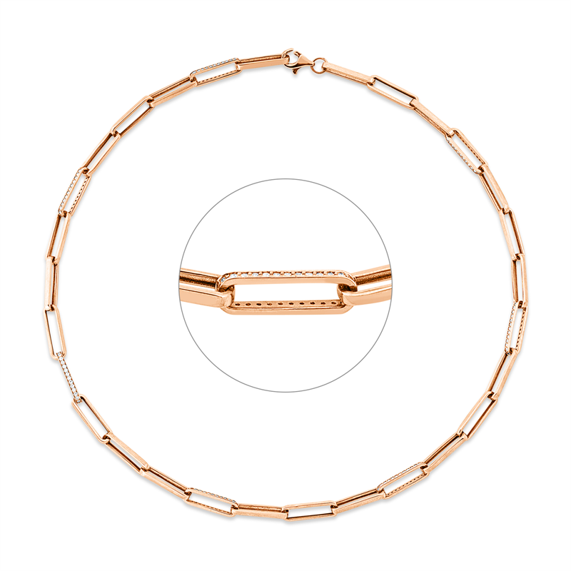 Mehrfachsteinbesatz Collier