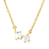 Solitaire mit Besatz Collier