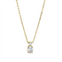 Solitaire mit Besatz Collier