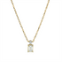Solitaire mit Besatz Collier