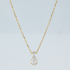 Solitaire mit Besatz Collier