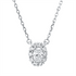 Solitaire mit Besatz Collier