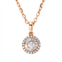 Solitaire mit Besatz Collier