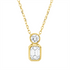 Solitaire mit Besatz Collier