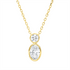 Solitaire mit Besatz Collier