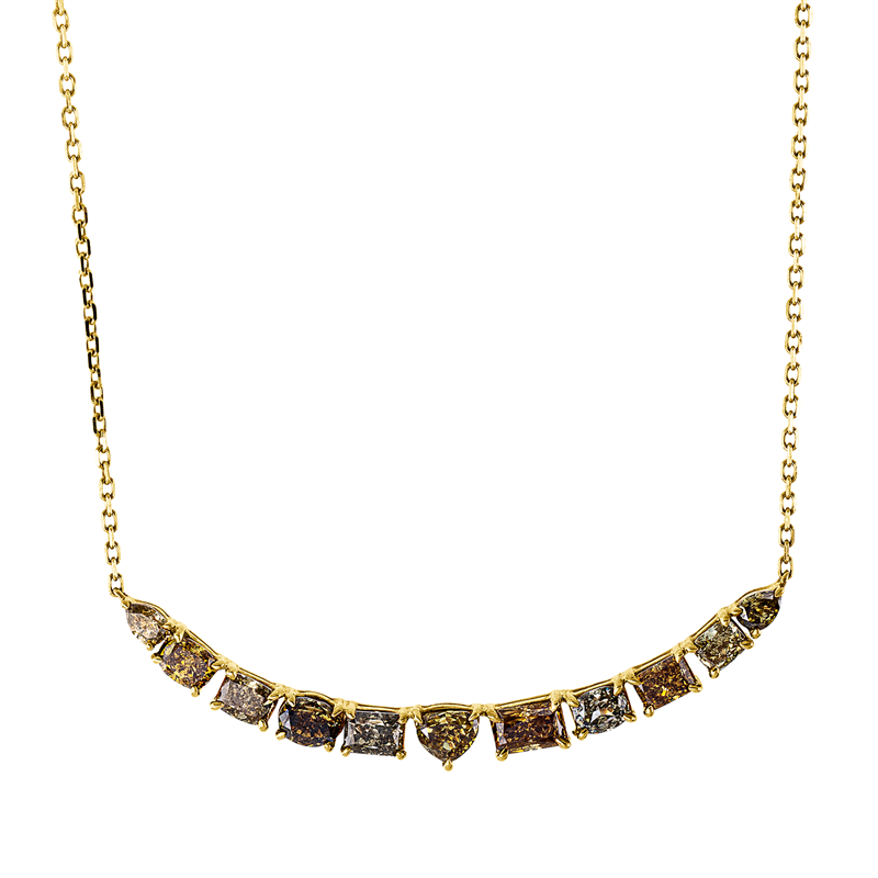 Farbiger Diamant Collier