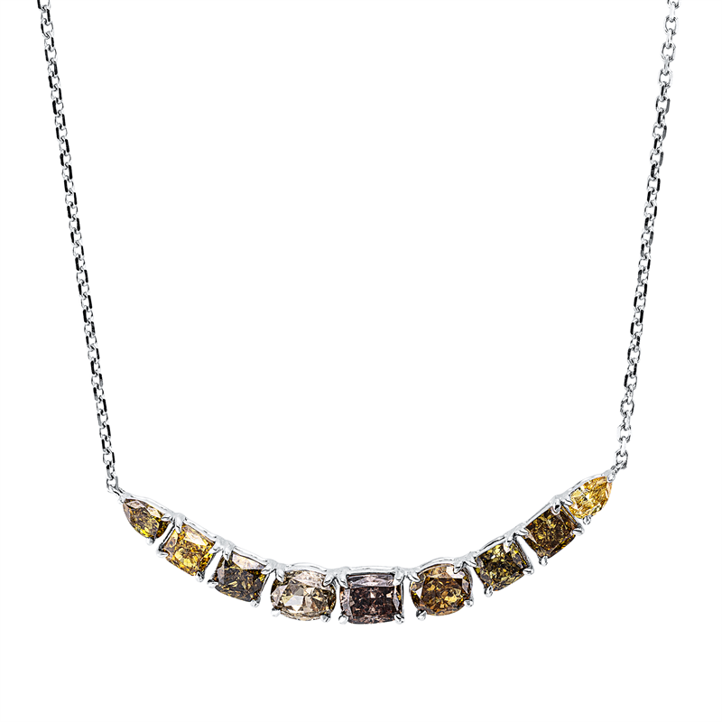 Farbiger Diamant Collier