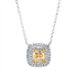 Farbiger Diamant Collier