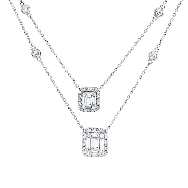 Baguette Illusion Collier