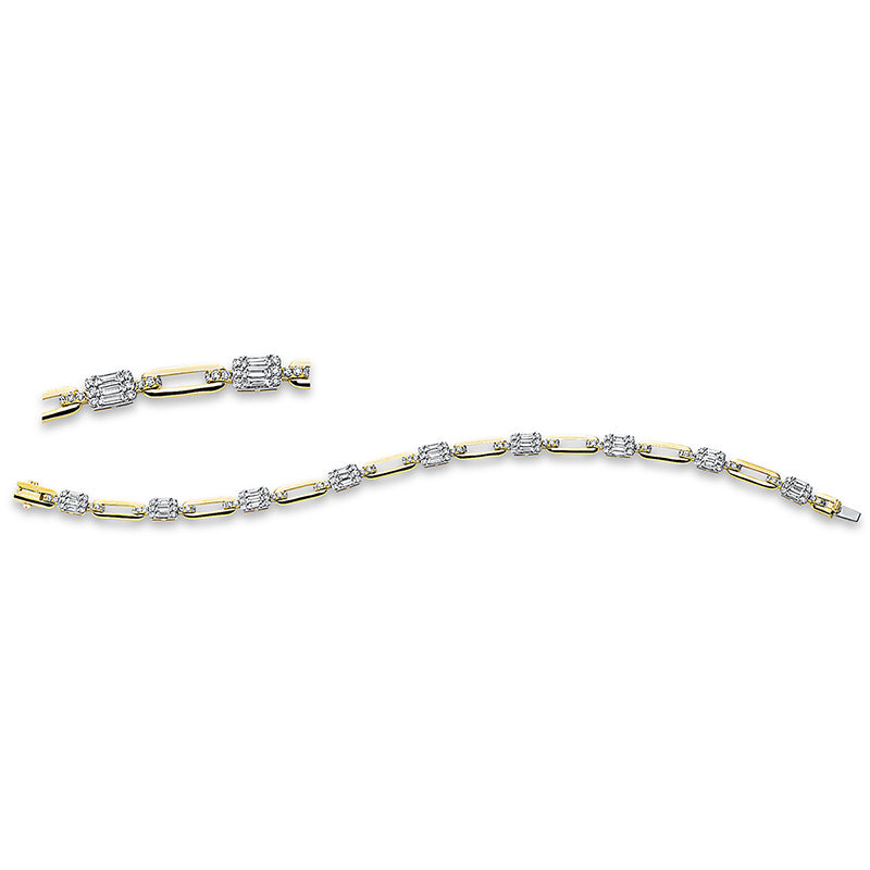 Baguette Illusion Armband