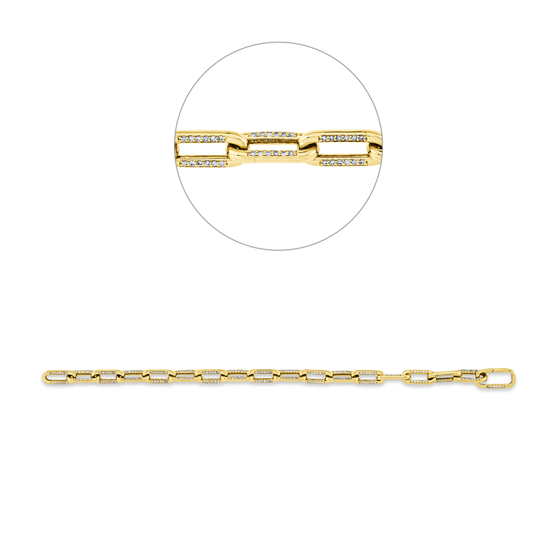 Mehrfachsteinbesatz Armband