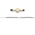 Leder- & Stoffband Armband