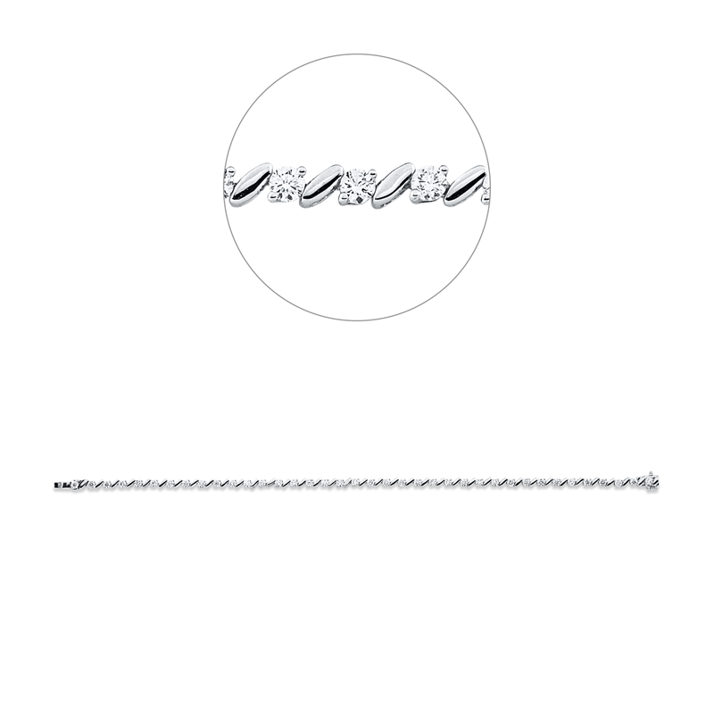 Mehrfachsteinbesatz Armband
