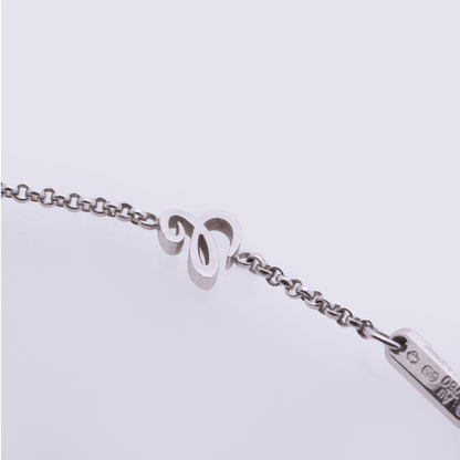 Pre Owned Chopard Happy Heart Collier 750 Weißgold