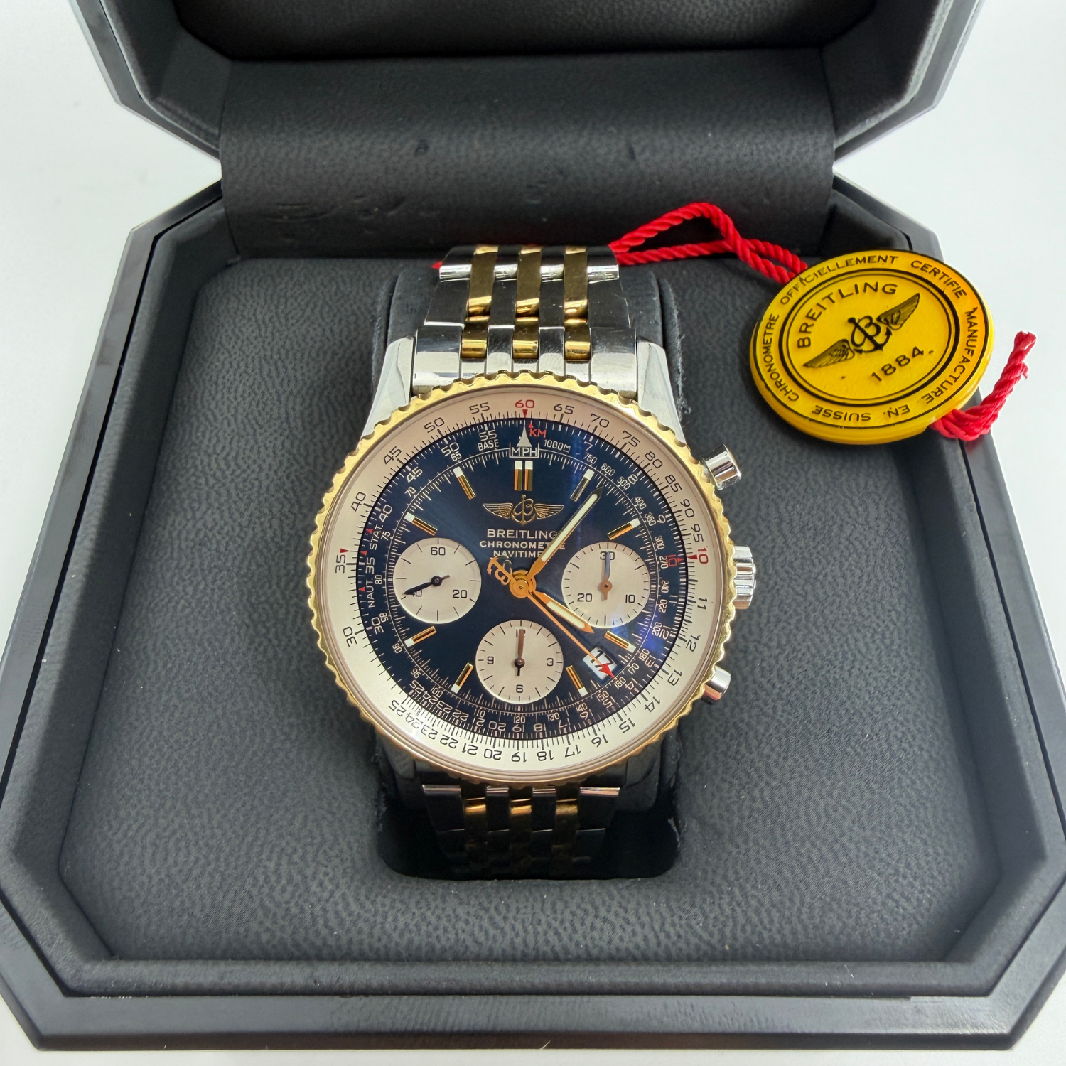 Pre Owned Breitling Navitimer Chronometer Bicolor Full Set