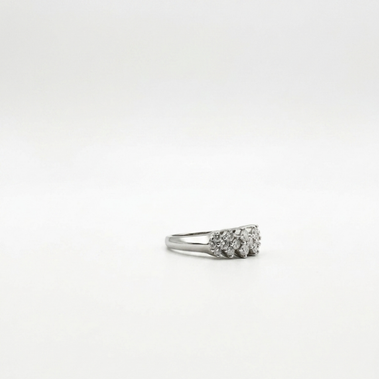 Pre Owned Ring aus 14 Karat Weißgold mit  ca.0,70ct Brillanten