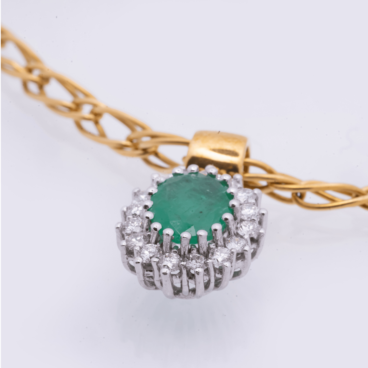 Pre Owned Schmuckset aus 750 Gelbgold/Weißgold