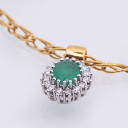 Pre Owned Schmuckset aus 750 Gelbgold/Weißgold