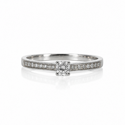 Pre Owned Verlobungsring aus 585 mit 0,18ct Brillanten