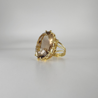 Exklusiver Pre Owned Ring mit Rauchquarz