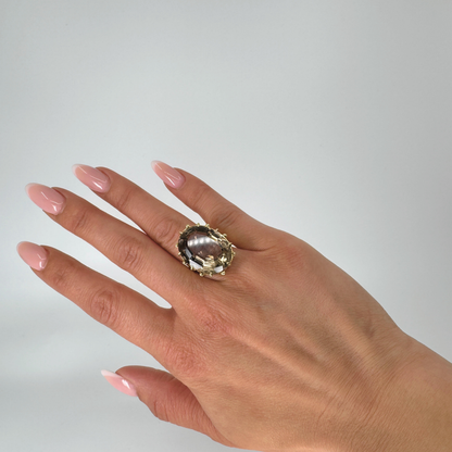 Exklusiver Pre Owned Ring mit Rauchquarz