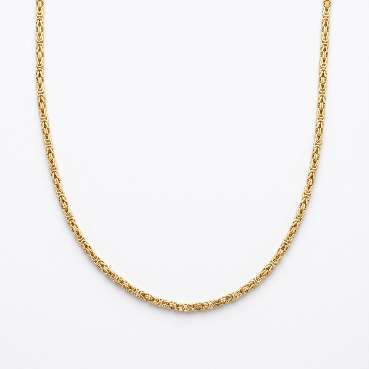 Pre Owned Königskette Massiv aus 585 Gelbgold 90cm und 3mm Stärke