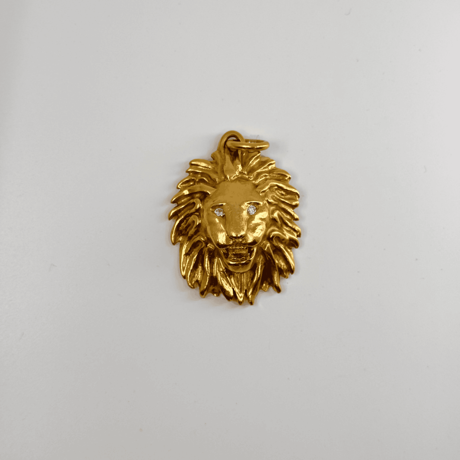 Pre Owned Löwenkopf-Anhänger 750 Gelbgold massiv