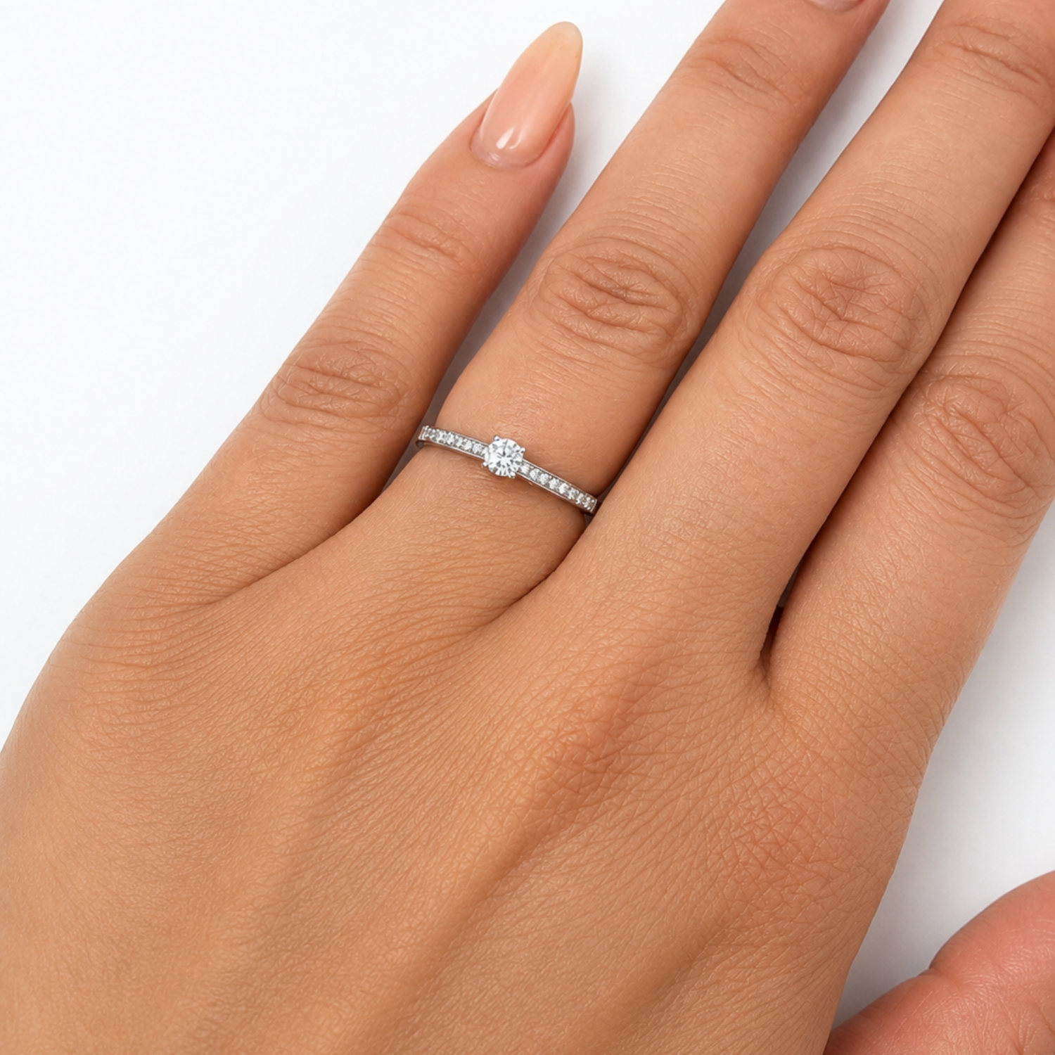 Pre Owned Verlobungsring aus 585 mit 0,18ct Brillanten